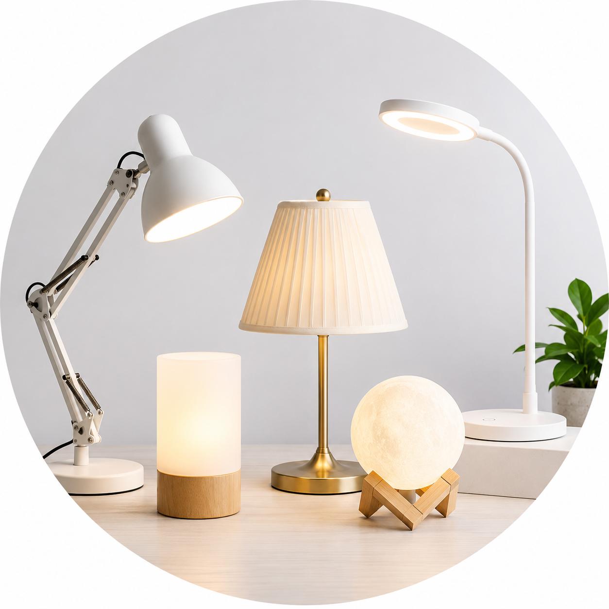 Đèn bàn & đèn ngủ đẹp, tiện dụng cho gia đình